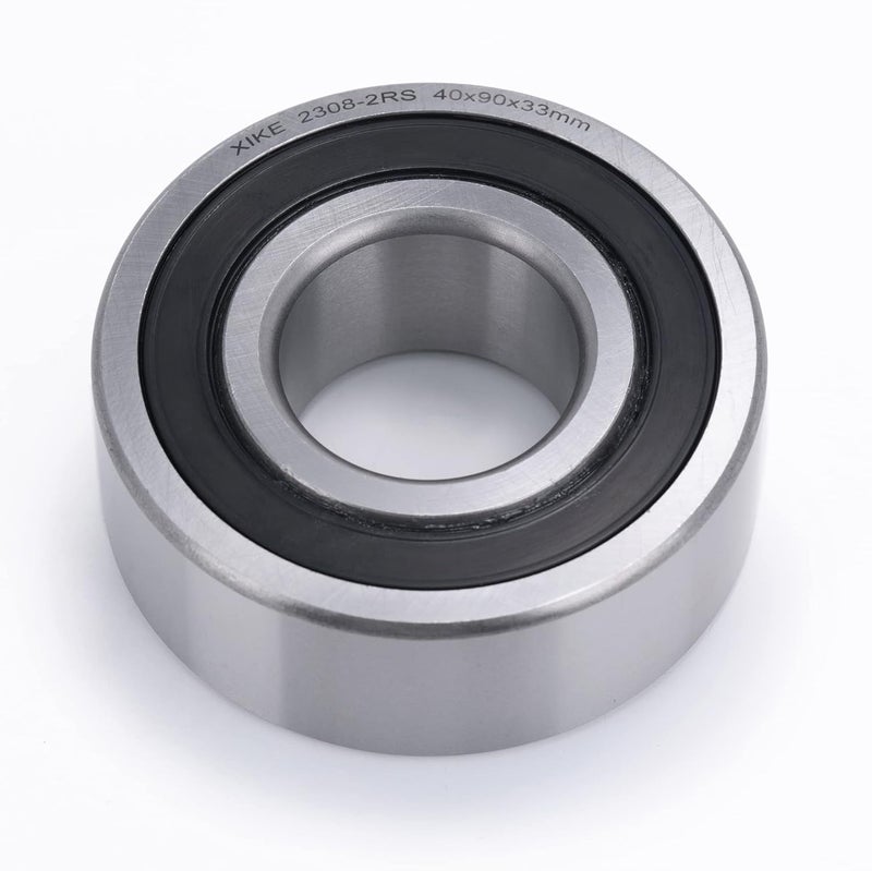 Xike 1 Pcs 2308-2RS Sealed Self-Aligning Ball Bearings 40x90x33mm, Lubricated and Chrome Steel Fits DIY/Fans/Industrial/Agriculture/Pulp/Paper/Beverage/Textile/Material Handling Machinery. - Image 4